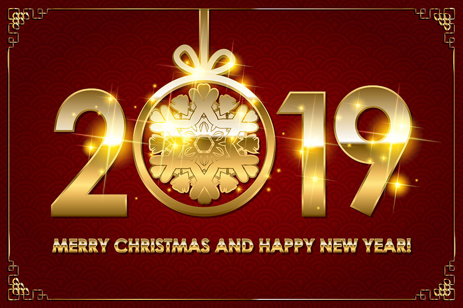 2019 Happy New Year Background