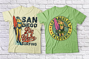 Surfing t-shirts set