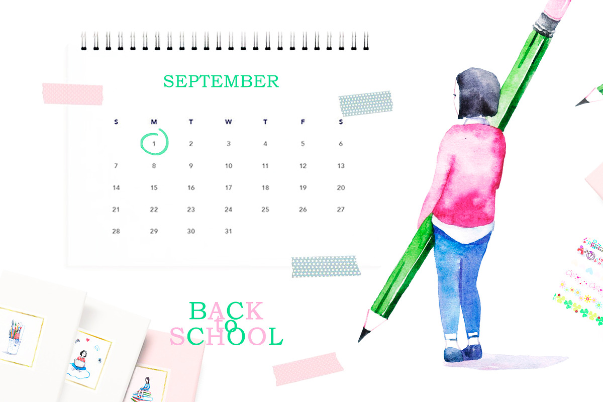 Back to school in Illustrations - product preview 8