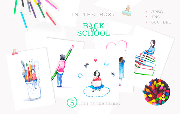 Back to school in Illustrations - product preview 1