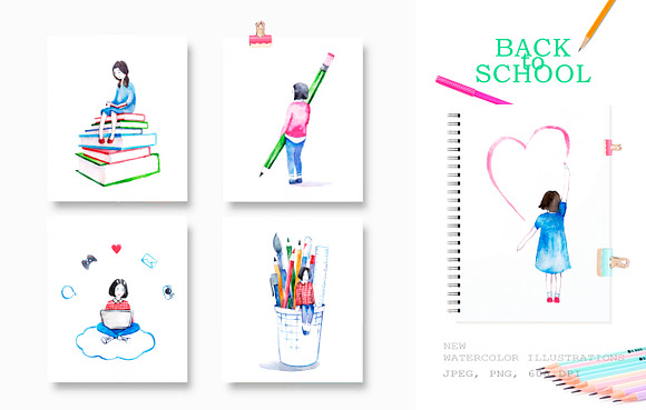 Back to school in Illustrations - product preview 3