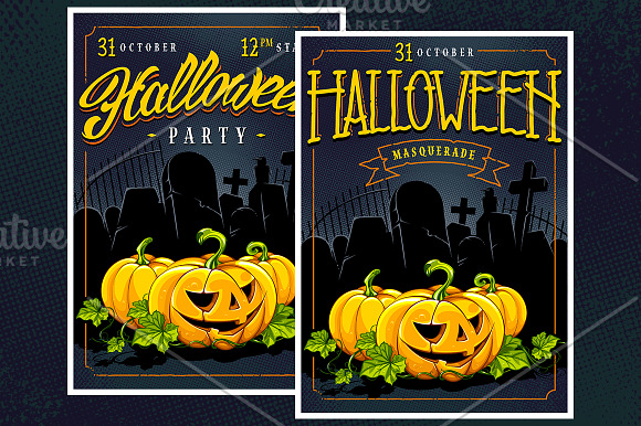Halloween Retro Designs in Illustrations - product preview 1