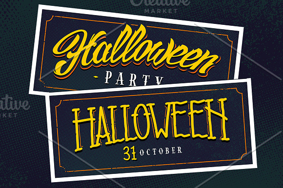 Halloween Retro Designs in Illustrations - product preview 2