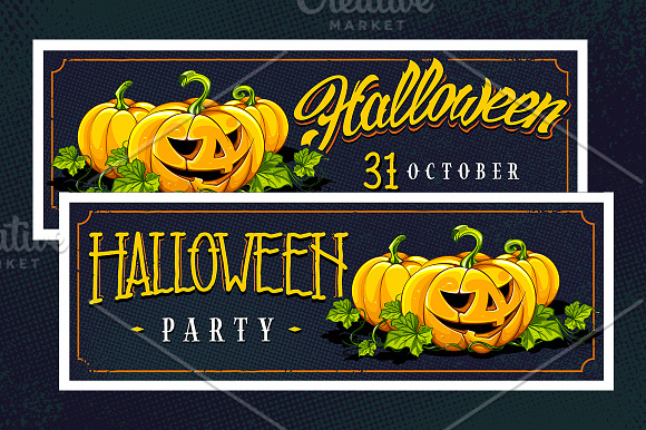 Halloween Retro Designs in Illustrations - product preview 3