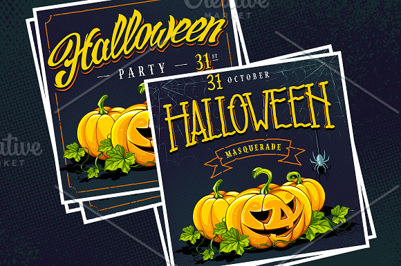 Halloween Retro Designs in Illustrations - product preview 4