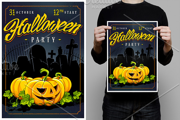 Halloween Retro Designs in Illustrations - product preview 6