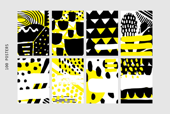 300+ Hand Drawn Shapes, Posters, Pat in Objects - product preview 5
