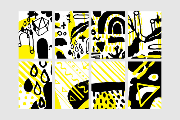 300+ Hand Drawn Shapes, Posters, Pat in Objects - product preview 16
