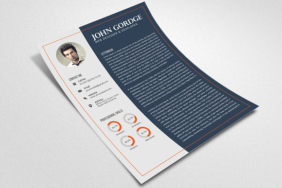 CV Resume Word Template in Resume Templates - product preview 2