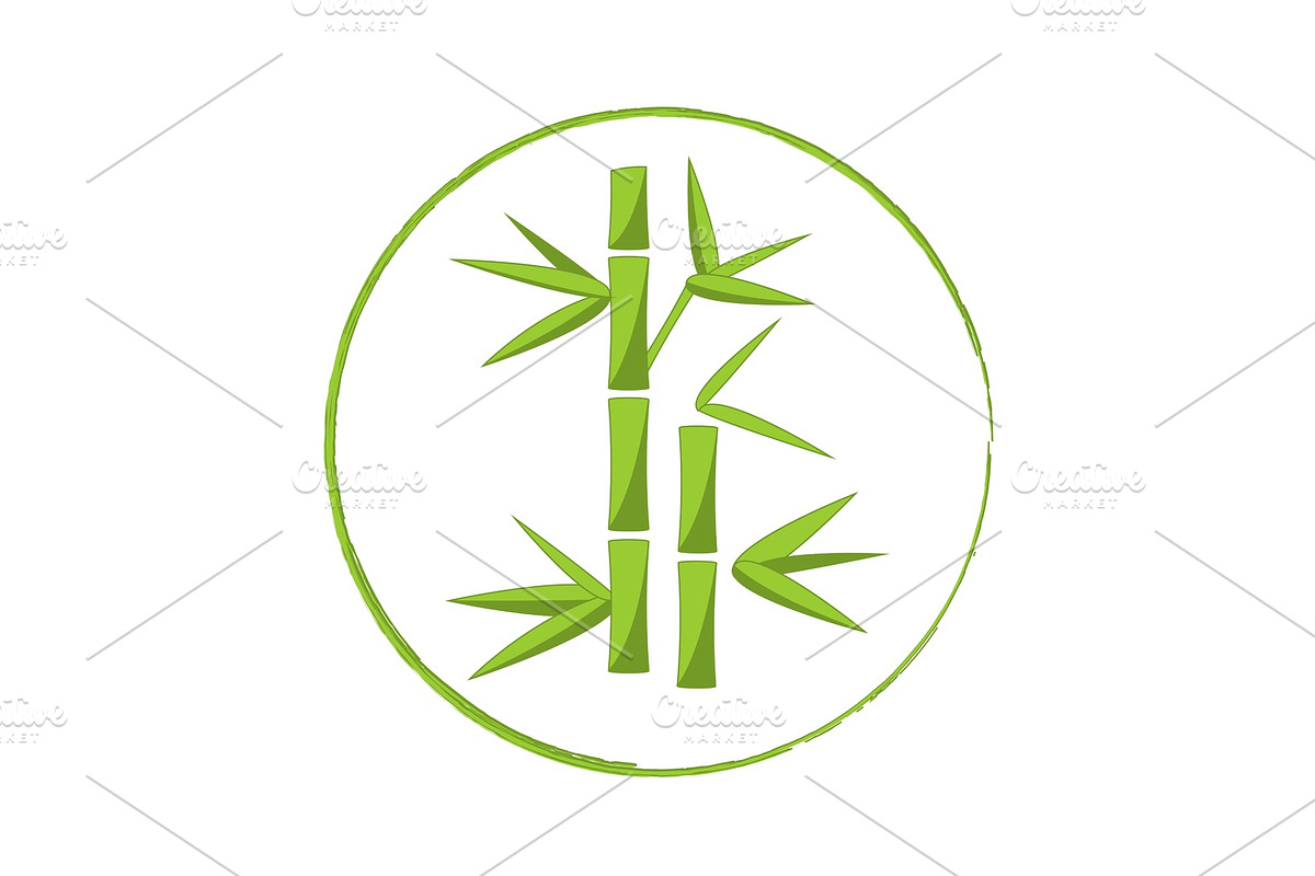Vector bamboo logo in Illustrations - product preview 8