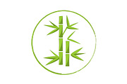Vector bamboo logo