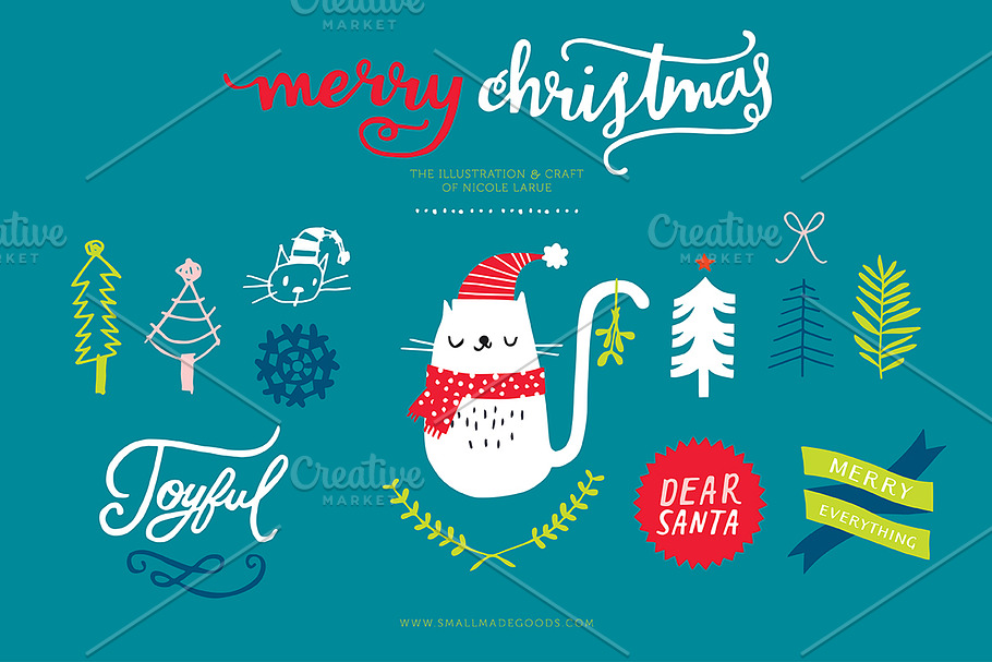 Merry Christmas (Clipart) in Illustrations - product preview 8