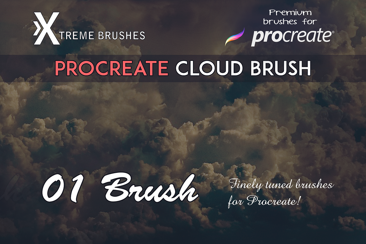 Natural Procreate Cloud Brush in Photoshop Brushes - product preview 8