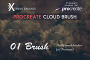 Natural Procreate Cloud Brush