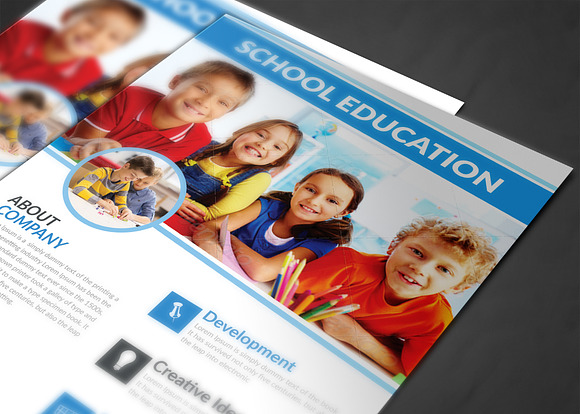 School Education Flyer in Flyer Templates - product preview 3