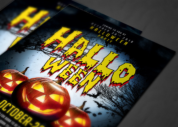 Halloween Party Flyer in Flyer Templates - product preview 3