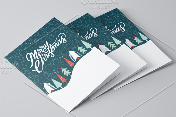 Merry Holiday Cards (3 Printable) in Illustrations - product preview 1