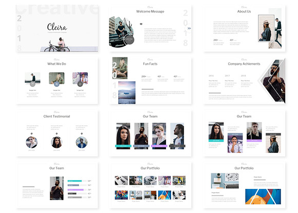 Cleira - Powerpoint Templates in PowerPoint Templates - product preview 1