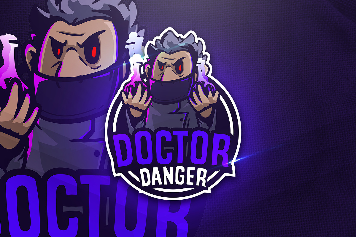 Doctor Danger - Mascot & Esport Logo in Logo Templates - product preview 8