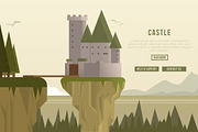 Castle - Vector Landscape & Building