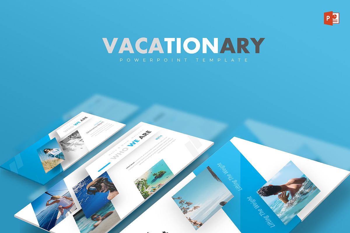 Vacationary - Powerpoint Template in PowerPoint Templates - product preview 8