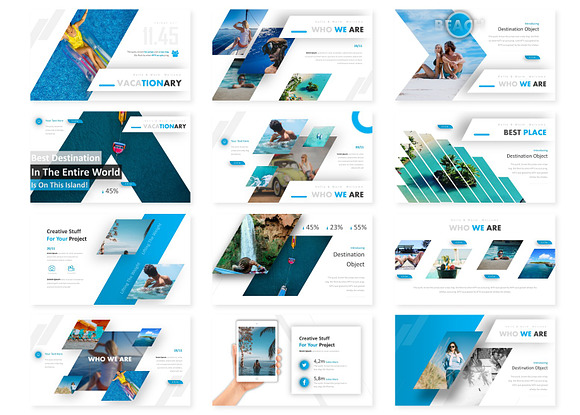 Vacationary - Powerpoint Template in PowerPoint Templates - product preview 1