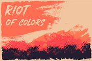 Riot of Color Vector Illustartion