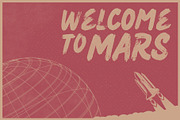 Welcome to Mars Vector Illustration