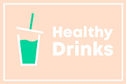 Healthy Drinks Vector Illustration