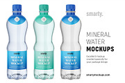 Mineral water bottle mockups