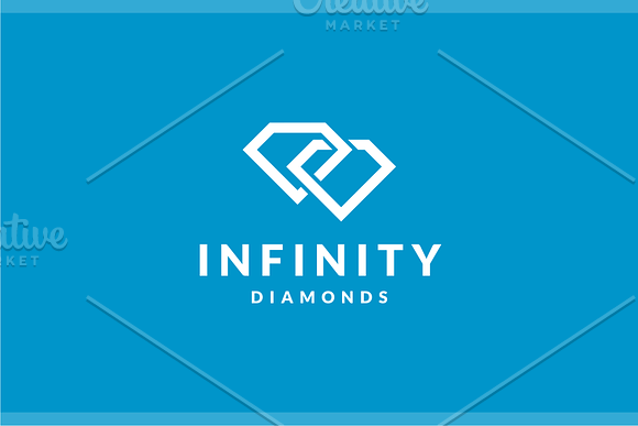 Infinity Diamond Logo in Logo Templates - product preview 1