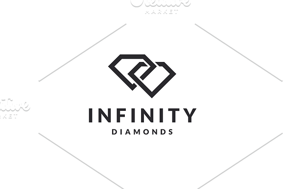 Infinity Diamond Logo in Logo Templates - product preview 2