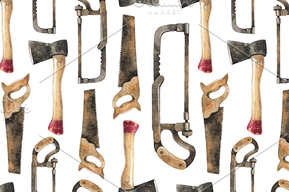 Old-fashioned lumberjack bundle in Illustrations - product preview 5