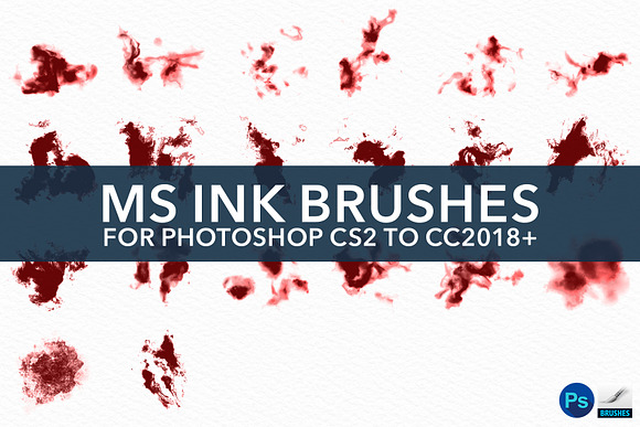 44 Ink Brushes for Photoshop in Add-Ons - product preview 2