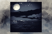 Night and river | JPEG
