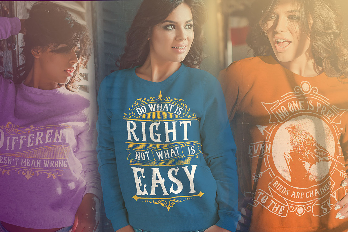 3 Motivational T-shirt Designs in Illustrations - product preview 8