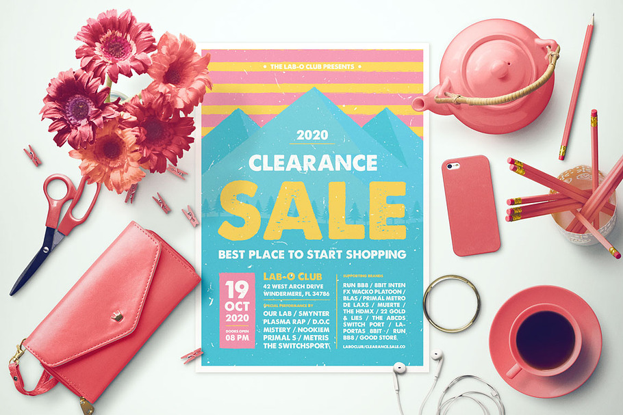 Pop Sale Flyer in Flyer Templates - product preview 8