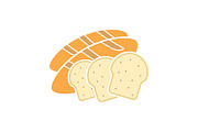 Bread glyph color icon