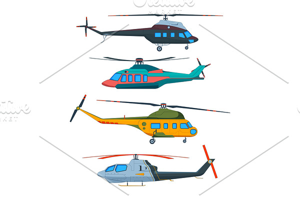 Helicopter Aviation. Helicopters