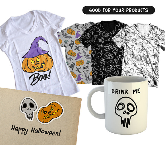 Happy Halloween. Mini Set in Illustrations - product preview 4
