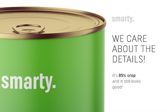 Tin can mockup in Product Mockups - product preview 3
