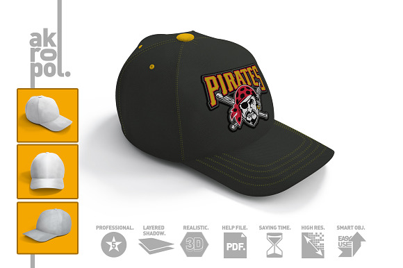 Baseball Cap Mock Up in Product Mockups - product preview 1