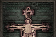 Medieval Style Jesus Christ on Cross