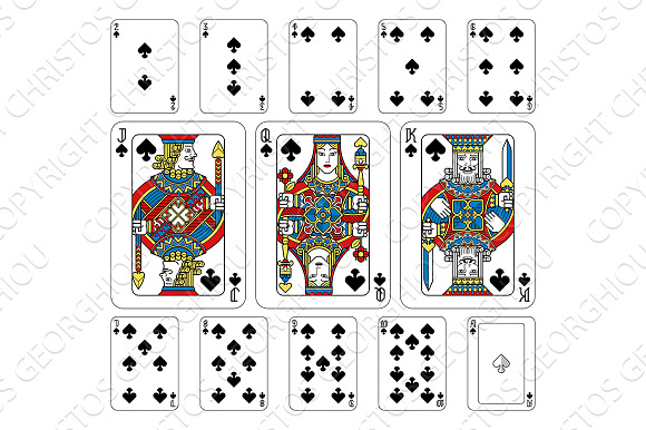 Playing Cards Deck Full Complete in Illustrations - product preview 2