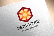 Retro Cube Logo
