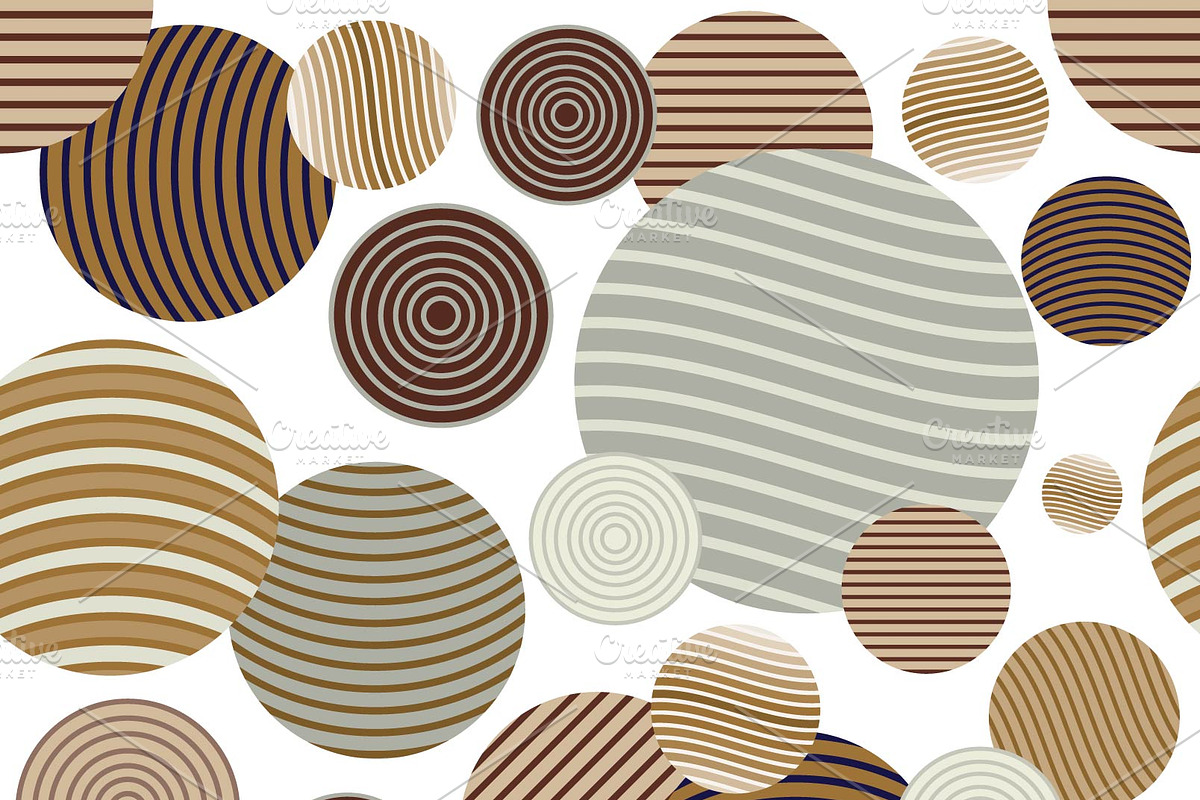 Circle pattern.Modern stylish textur in Illustrations - product preview 8