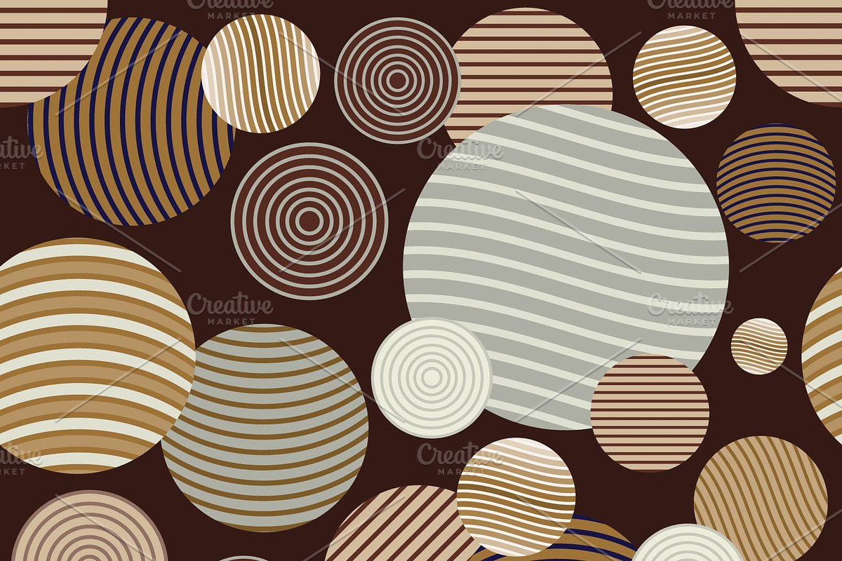 Circle pattern.Modern stylish textur in Illustrations - product preview 8