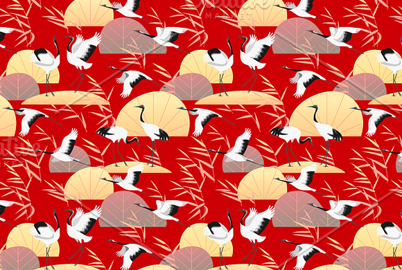 Japanese Cranes Land in Illustrations - product preview 5