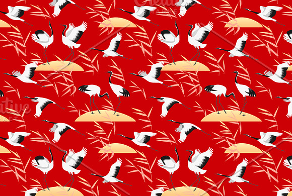 Japanese Cranes Land in Illustrations - product preview 6