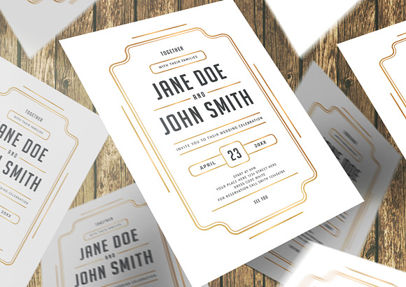 Minimalist Wedding Invitation in Wedding Templates - product preview 1